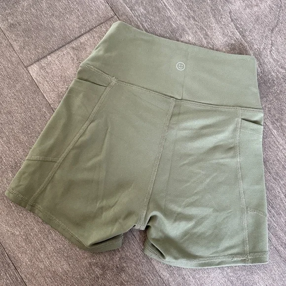 Sage Green Gilly Hicks V Cut Athletic Shorts - Picture 2 of 3